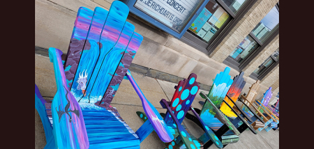 Jericho Arts Council: Regatta Row Adirondack chair display and auction is open